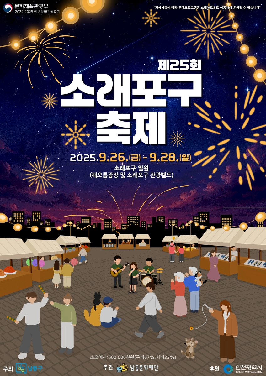 제25회 소래포구 축제, 축제장 내 먹거리 정보 사전 공개