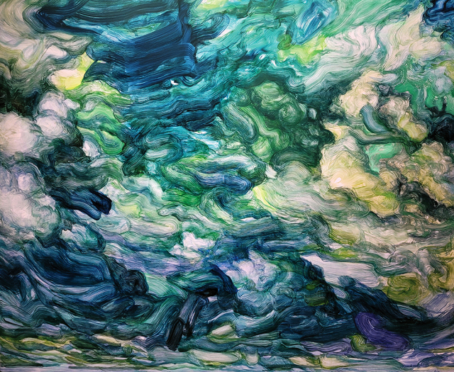 이현배, Typhoon, 130X162cm, oil on canvas, 2022