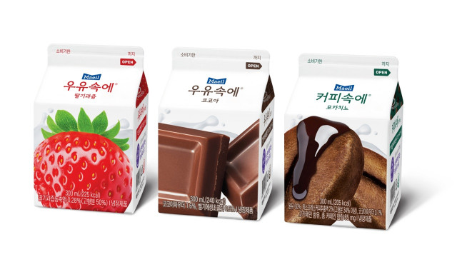 매일유업 우유속에(딸기, 코코아, 커피) 리뉴얼 3종