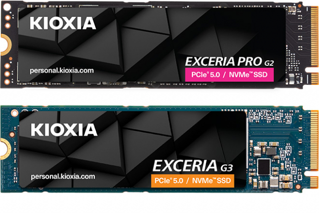KIOXIA EXCERIA PRO G2 SSD, EXCERIA G3 SSD 제품